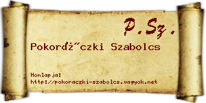 Pokoráczki Szabolcs névjegykártya